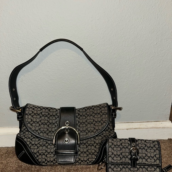 Coach Black and grey Women's Shoulder Bag Set - Picture 1 of 1